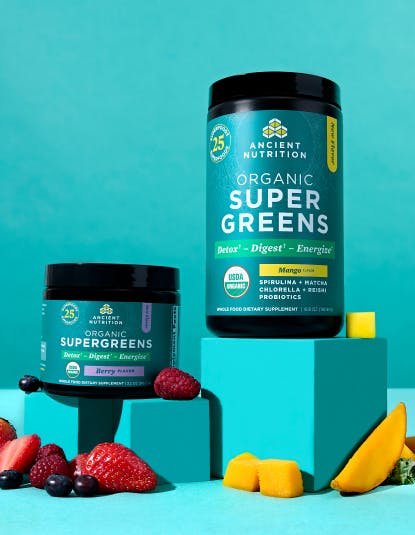 organic supergreens mango and berry