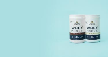 whey protein bottles